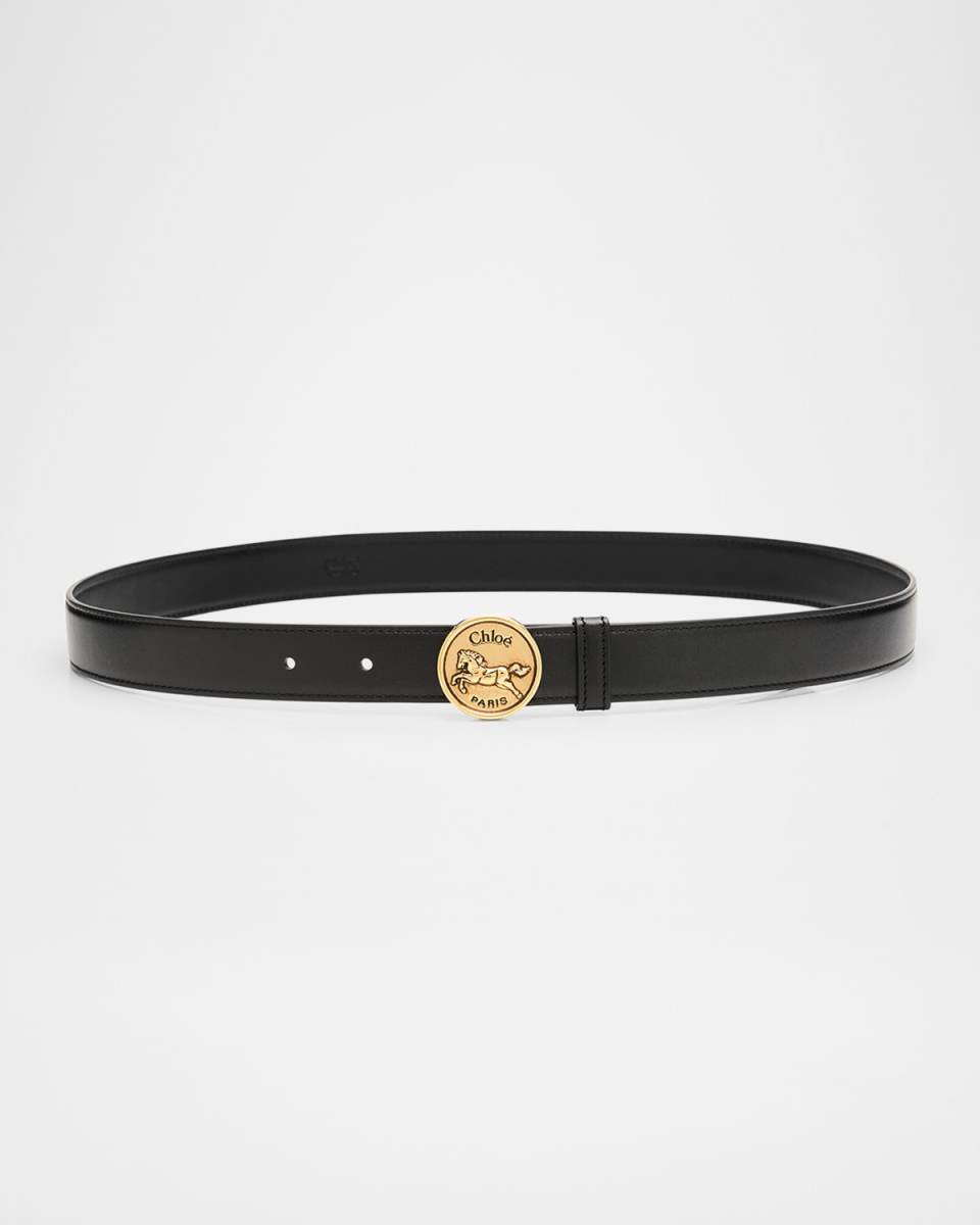 Horse Medal Leather Belt